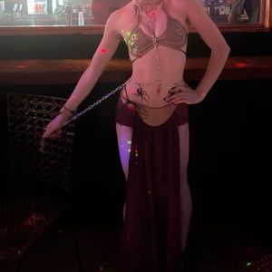 Stylish Brown and Red Women's Costume